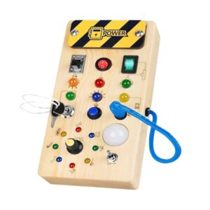 Montessori aktivity doska s LED svetlom – Zábava a učenie pre najmenších!