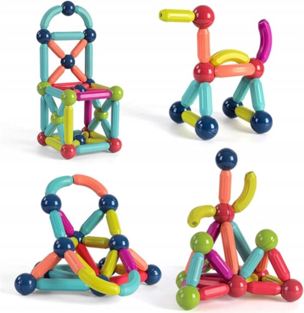 Magnetická stavebnica pre deti – Montessori bloky s vysokou magnetickou silou