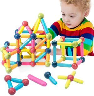Magnetická stavebnica pre deti – Montessori bloky s vysokou magnetickou silou