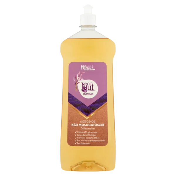 EcoNut Prostriedok na umývanie riadu s mydlovými orechmi a levanduľou (1000 ml)