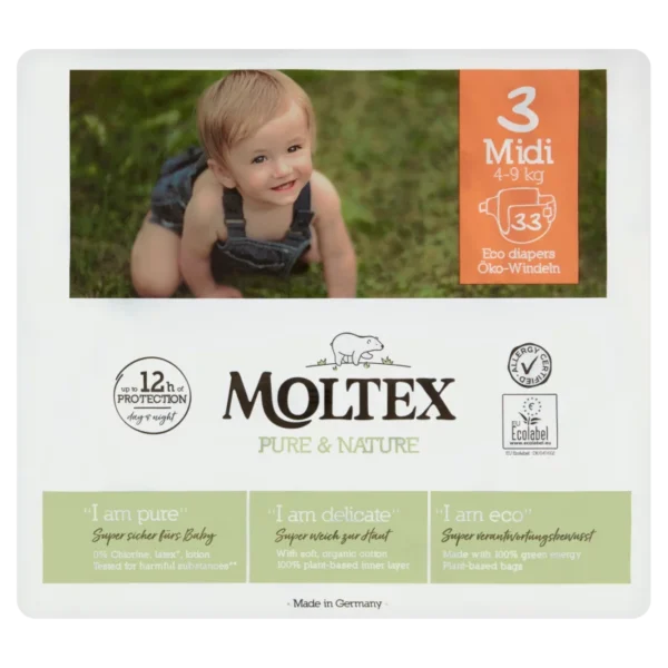 Moltex Pure & Nature ekologické nohavičkové plienky veľkosť- 3 Midi, 4-9 kg, 33 ks