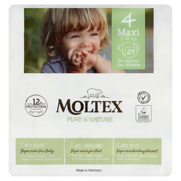 Moltex Pure & Nature ekologické nohavičkové plienky veľkosť- 4 Maxi, 7-18 kg, 29 ks
