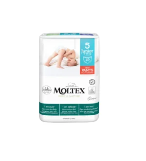 Moltex Pure & Nature ekologické nohavičkové plienky veľkosť- 5 Junior, 9-14 kg, 20 ks