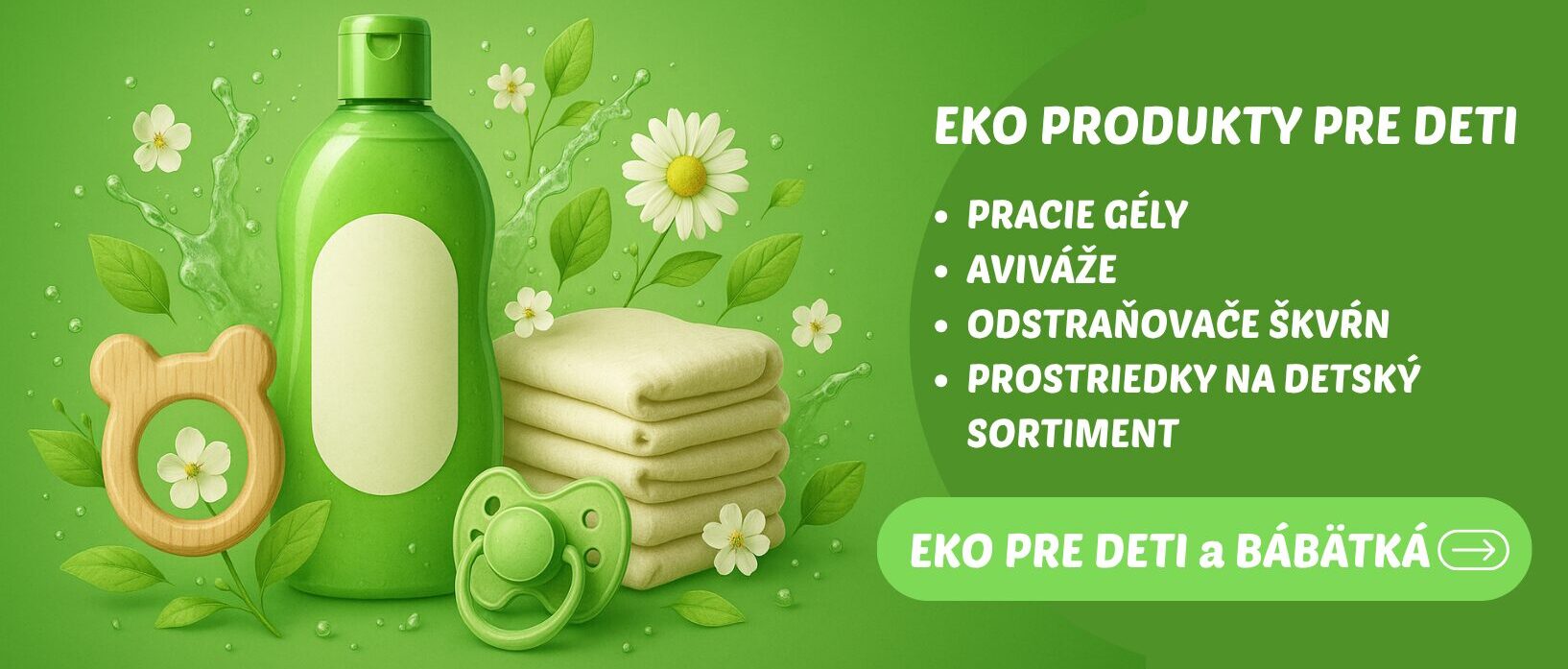 eko produkty pre eti a bábätká, plienky, čistiace prostriedky