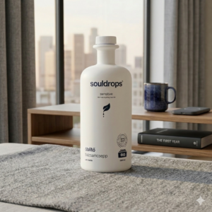 Ekologická aviváž Souldrops Kvapka balzamu Sensitive – jemná aviváž pre citlivú pokožku 2 l (80 praní)