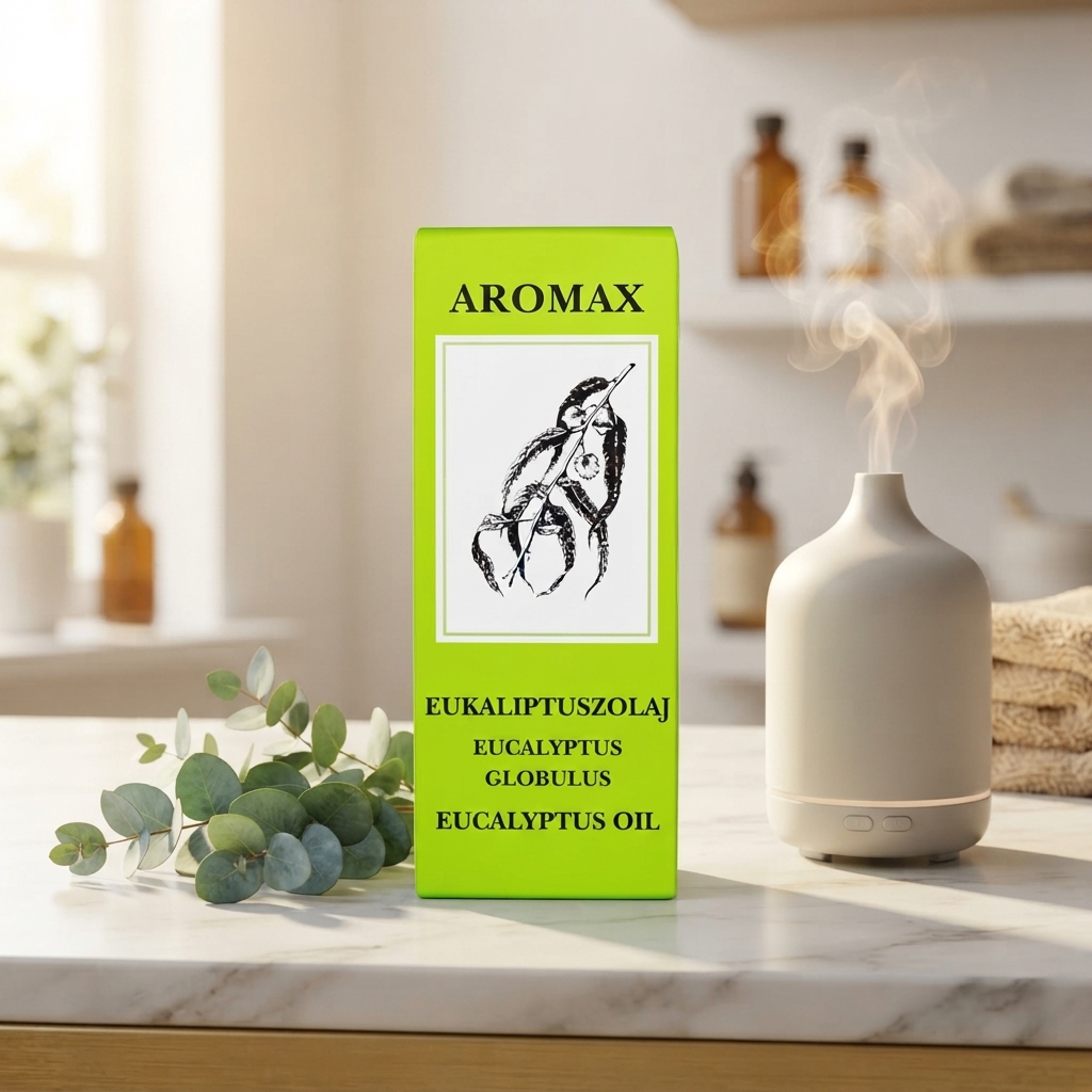 Aromax 100% čistý esenciálny olej z eukalyptu (10 ml) – Slobodné dýchanie a čistá energia z prírody